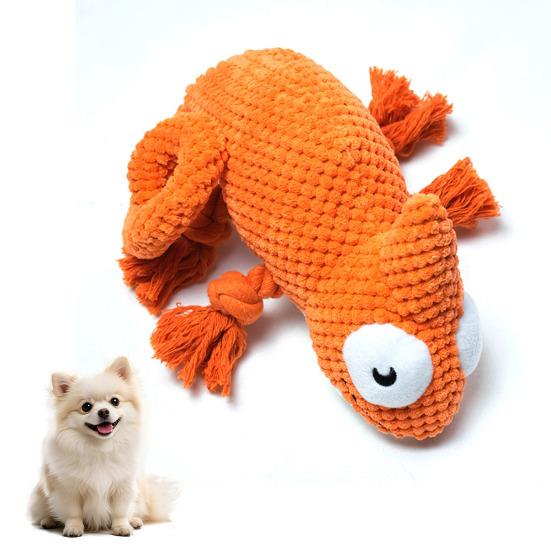 Pet Toy Lizard Shape Bite-Resistant Knot Interactive Dog Chew Toy Relieves Boredom Puppy Teething