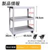 JZOOOZ Tool Portable Tool Cart Gray with Casters for and Suitable for Repair and Indoor Outdoor Industrial Steel Ideal for Camping and Outdoor 3-Tier