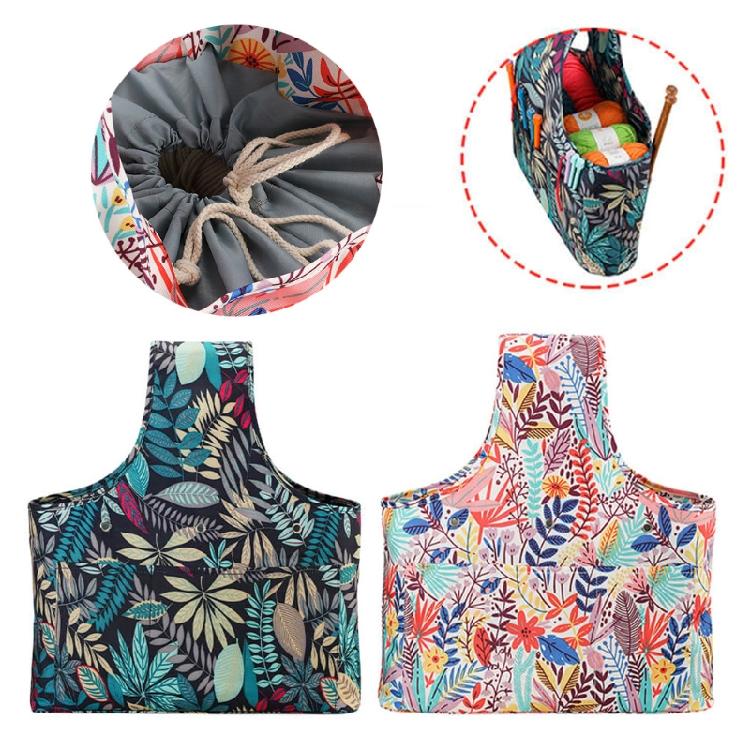 Bolsa de Armazenamento Criativa de Crochê Bolsa Tote para Lãs de Tricô Presente para Mãe Avó