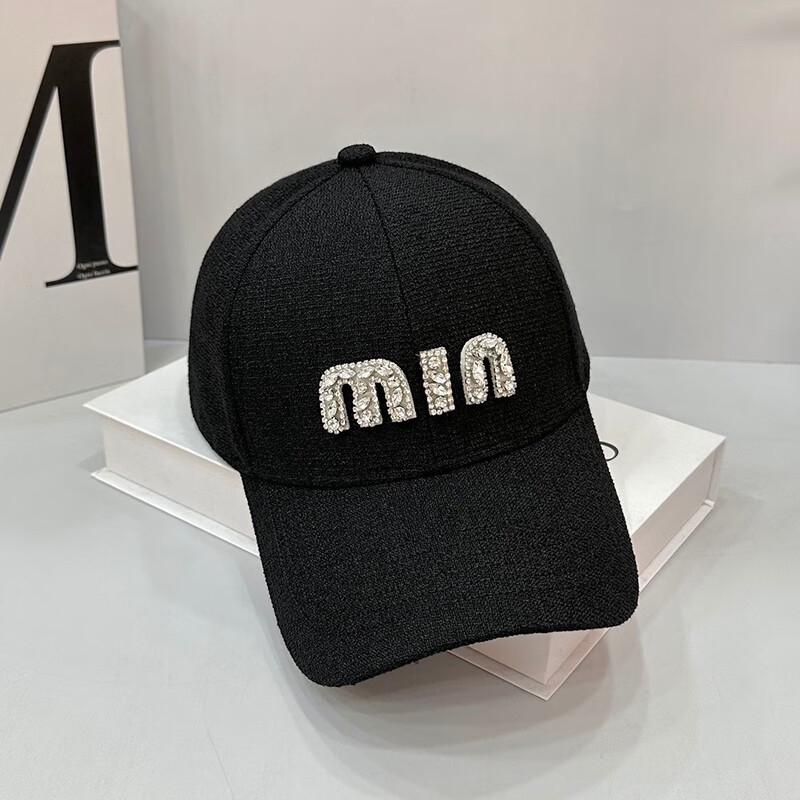 Rhinestone Letter Baseball Cap One Size