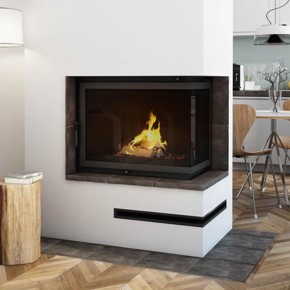 Cast Iron Fireplace AMELIA DECO 21 kW Ø 200