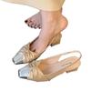 Baotou sandals evening single shoes women's small fragrant French new 2025 spring and summer gentle temperament outer wear with skirt