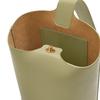Loewe Bucket Series Pebble Adjustable Shoulder Strap Lock Closure Leather Bucket Bag Unisex Handbags Eucalyptus-Green AANBBBWX01-4787