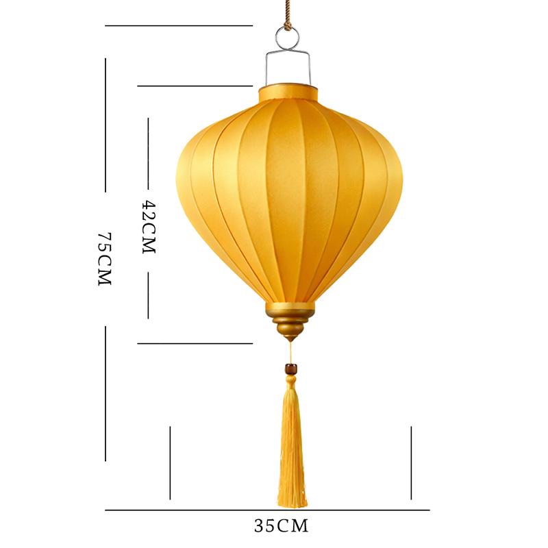 

14 Inch New Chinese Style Satin Silk Lantern New Year Hanging Lantern Vintage Atmosphere Photo Prop Homestay Hotel Home Decor 14INCH