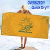 Australian Wallabies Print Beach Towel, Large Soft Quick Dry Towel for Beach Camping Swimming