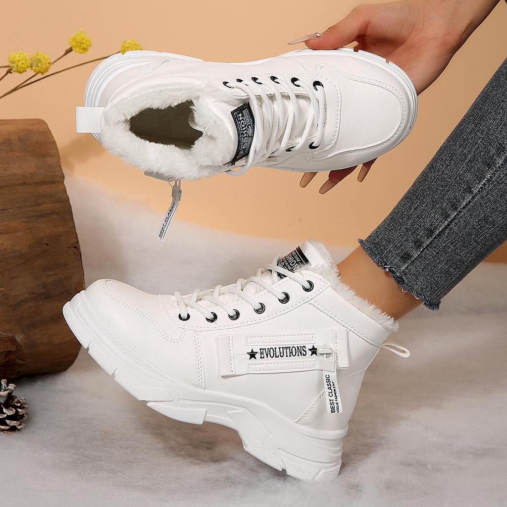 Scarpe da Donna Imbottite Ispessite Calde per Escursionismo Alpinismo Suole Spesse Comode Impermeabili Antiscivolo Sport e Tempo Libero Produzione Stivali da Neve Scarpe di Cotone