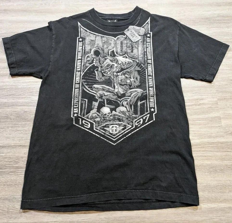 Y2K Tap Out Retro Fashion Cotton T Shirt Men Oversized Graphic Print Streetwear Short Sleeve Tee Distressed Graphic