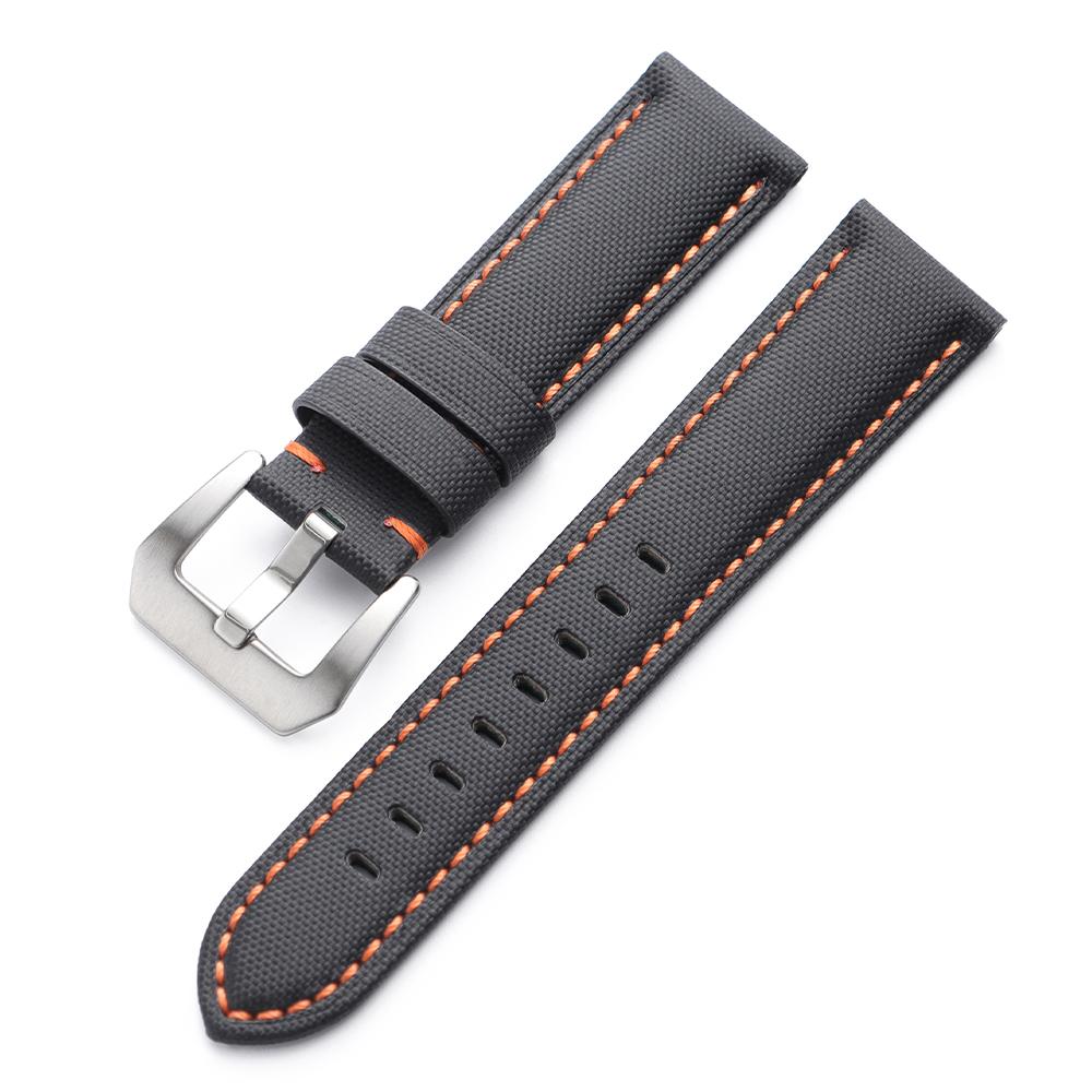 Waterproof Sailcloth Watch Band Premium Nylon Strap 20mm 22mm 24mm 26mm Durable Nylon Bracelet for Men Women Watch  Accessories