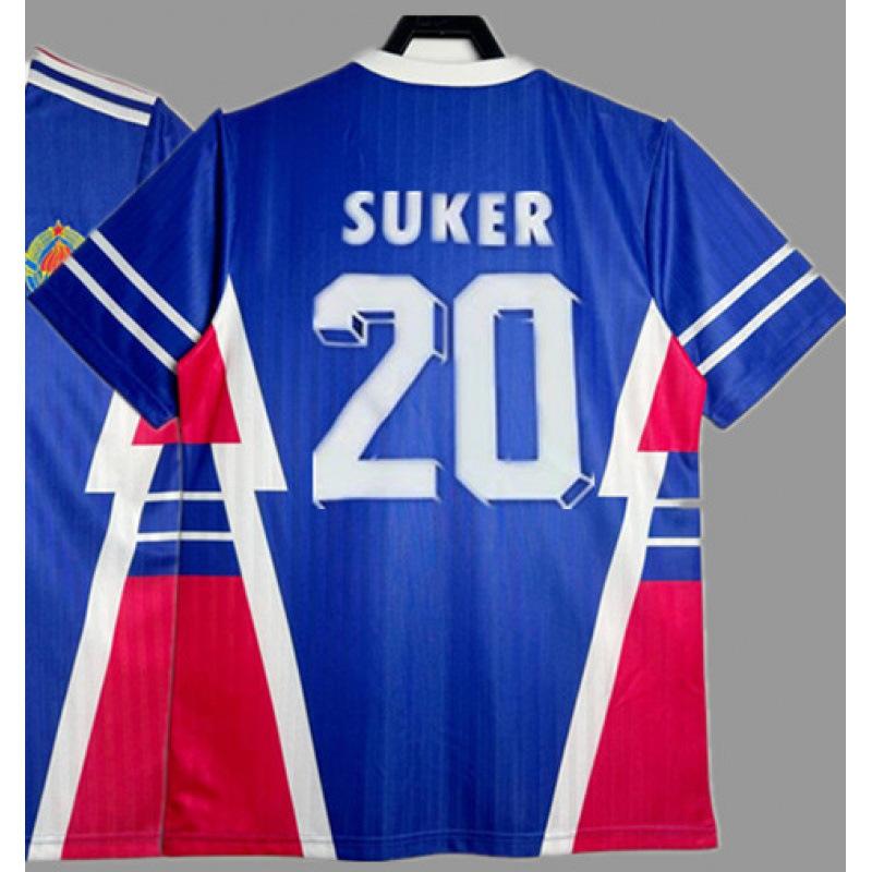 1990 Yugoslav Retro Jersey Football Jersey Classic Stojkovic SUKER Home and Away Jersey