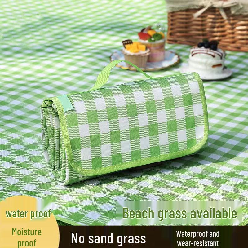 Waterproof Extra-Large Picnic & Camping Mat: Portable, Thick, Outdoor Tablecloth for Spring/Autumn.