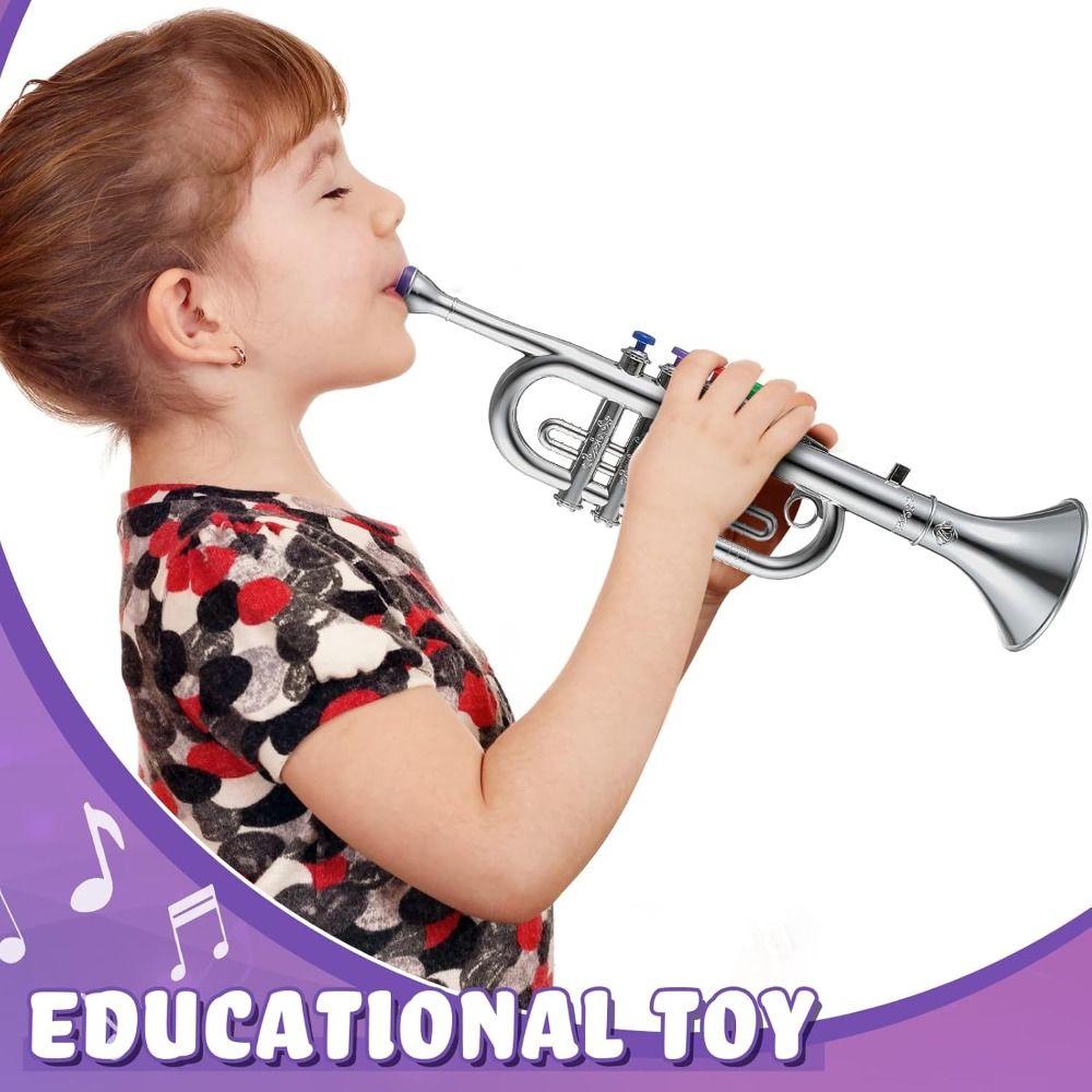 Four-tone Kids Saxophone Toy Simulated Musical Simulation Clarinet Toy  Parent-Child