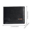 Men's Minimalist Short Wallet  Fashion Soft Leather Business Wallet Credit ID Card Walletfoldable Multi Slot Large Capacity Purs