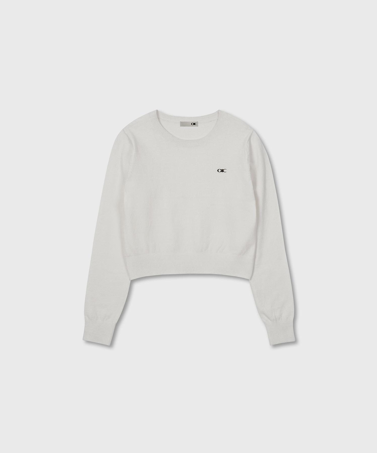 Oioi Collection Classic Soft Knit_White M