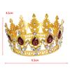 Best-Selling Gold Plated Crystal Tiara Crowns for Birthday & Wedding Cake Decoration Supplies & Bouquet Accessories