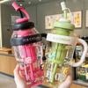 Large Capacity Insulated Tumbler With Straw Leak-Proof Portable Students 1300ml