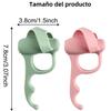 Five-finger Ergonomic Pen Holder Five-finger Pen Holder Finger Silicone Pencil Cover Blue-green-purple Powder