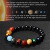 Bracciale Sistema Solare Galassia Uomo Universo Nove Pianeti Pietra Naturale Stelle Terra Luna Bracciali per Donna Gioielli di Coppia Moda