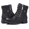 New Front Lace Up Medium Boots Women 2025 Solid Round Head Women Boots Outdoor Casual Comfortable Women Shoes Shoes for Women