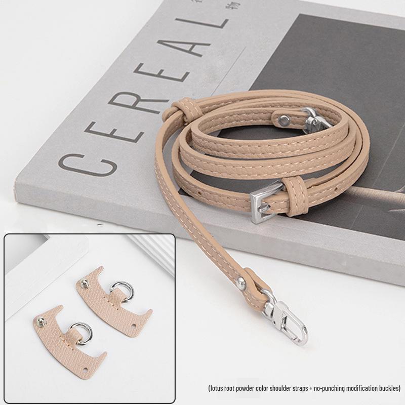 Longxiang Mini Dumpling Crossbody Bag with Genuine Leather Shoulder Strap