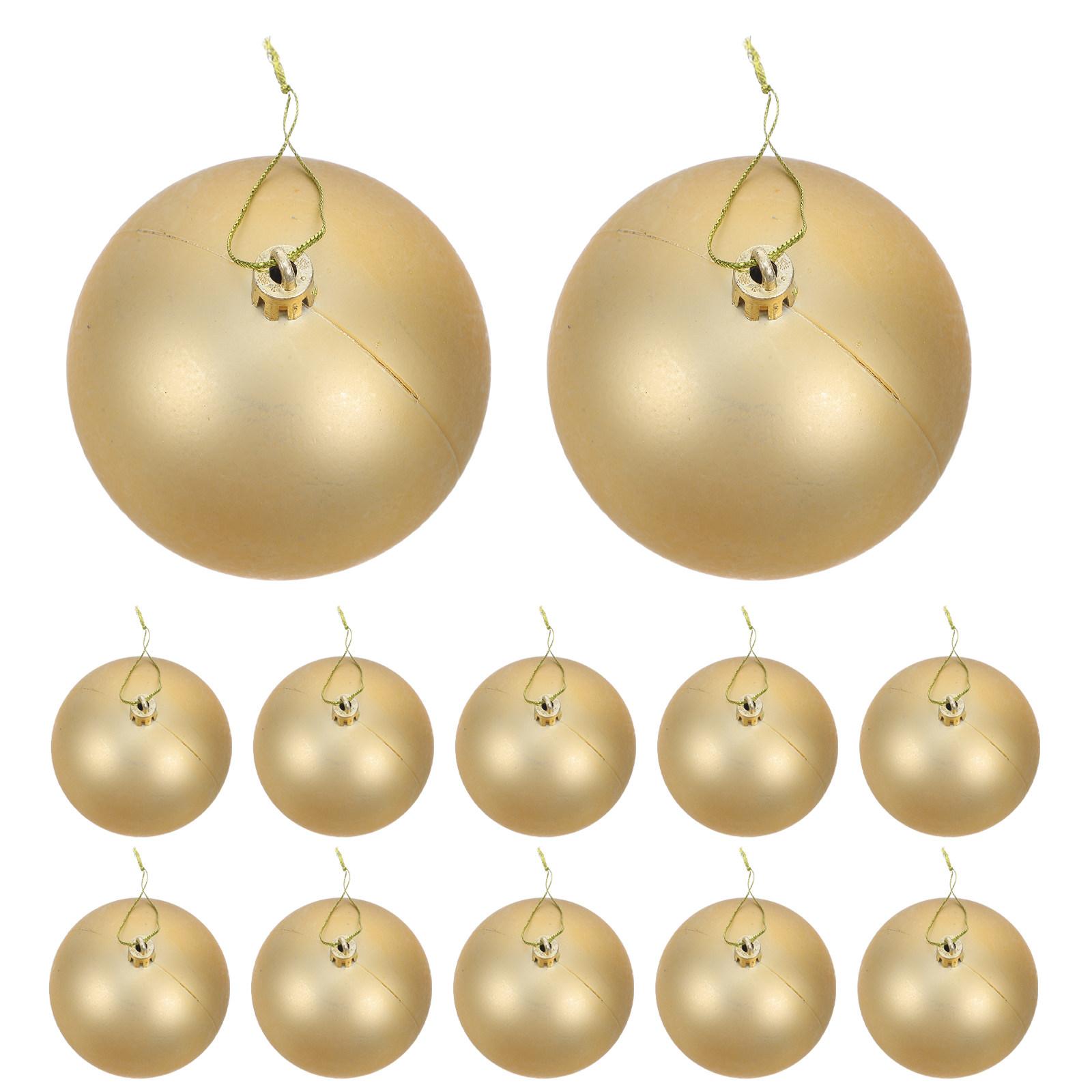 

12pcs New Years Balls Ornaments 3.15In Decorative Hanging Balls Party Decor Plastic Shatterproof Ornament for Home Holiday Decor 3.15in