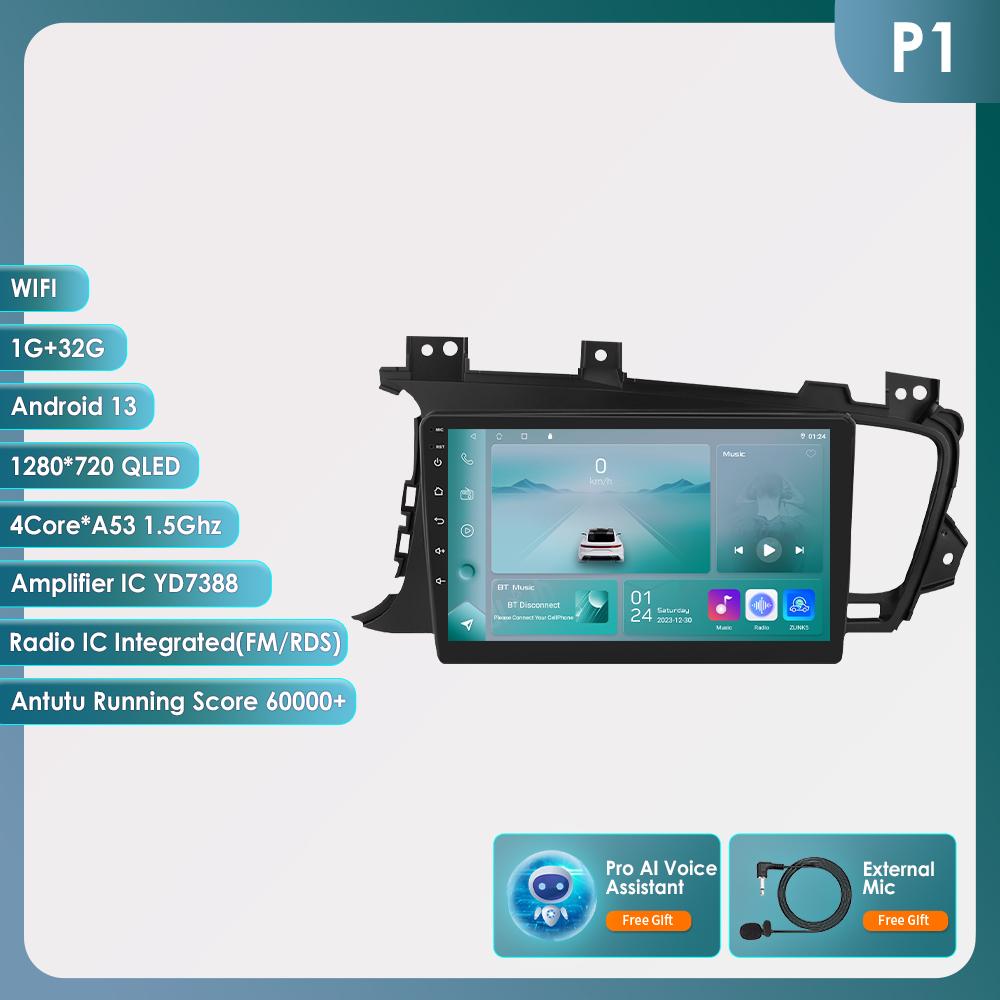 8G+128G 4G-LTE autorádio Android Auto pro KIA Optima K5 2011-2015 GPS Navi multimediální přehrávač Stereo QLED Carplay AI Intelligent Screen Head Unit BT