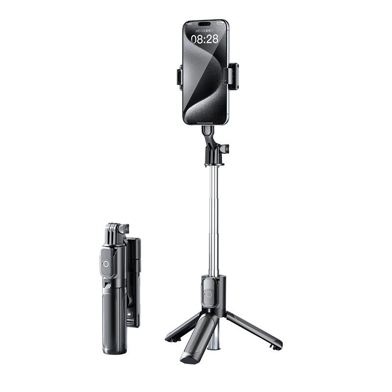 Portable Outdoor Selfie Stick Tripod: Telescopic Handheld Phone Holder for Photography