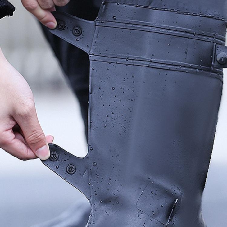 2x Waterproof Wear-resistant High-tube Motorcycle Rain Boot Covers Outdoor Shoes