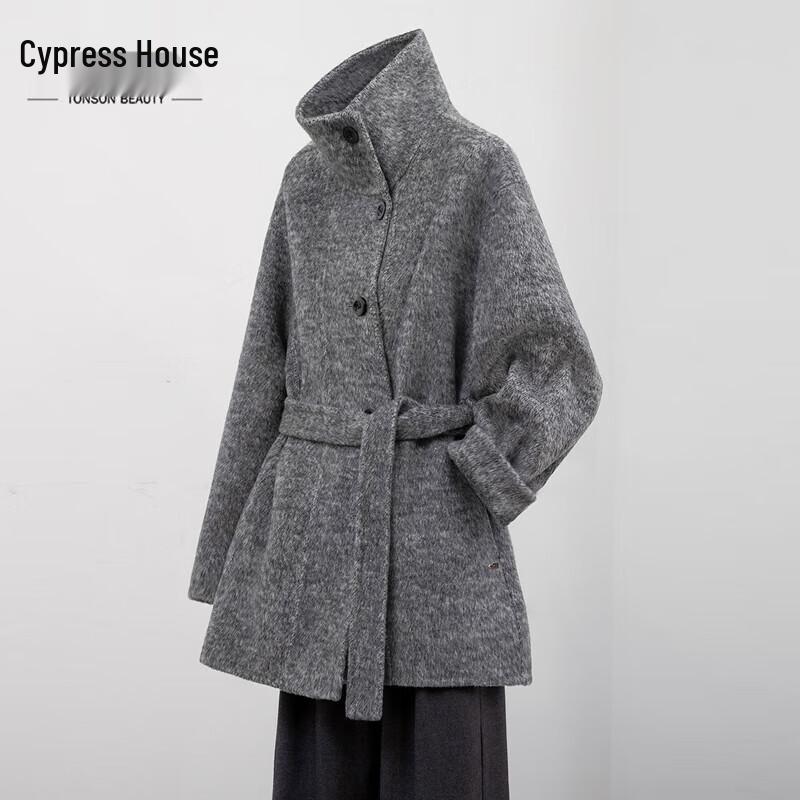 

Женское двустороннее пальто из смесовой мериносовой шерсти с высоким воротником S