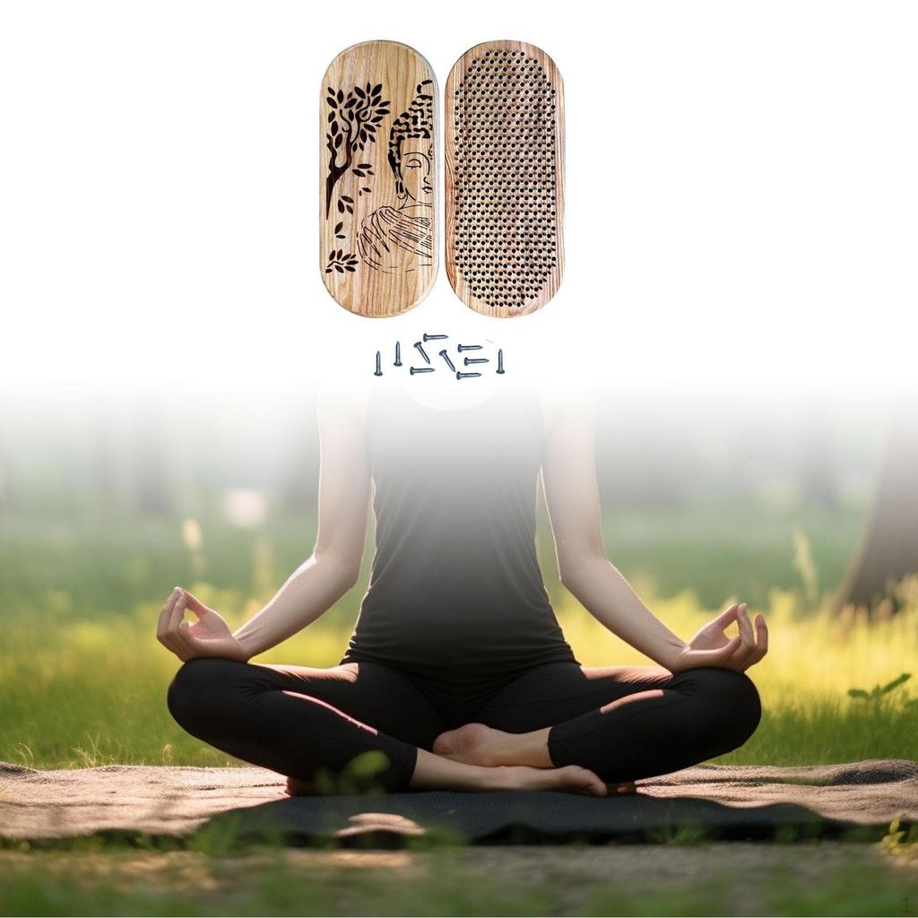 Sadhu Board Wooden Yoga Acupressure Relaxation Home Gym Portable Gift Beginners Nail