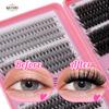 Hot-Selling DIY Eyelash Extension Kits 32 Rows Hot-Melt Hair Thick 30D 40D Single Cluster False Eyelashes Eyelashes