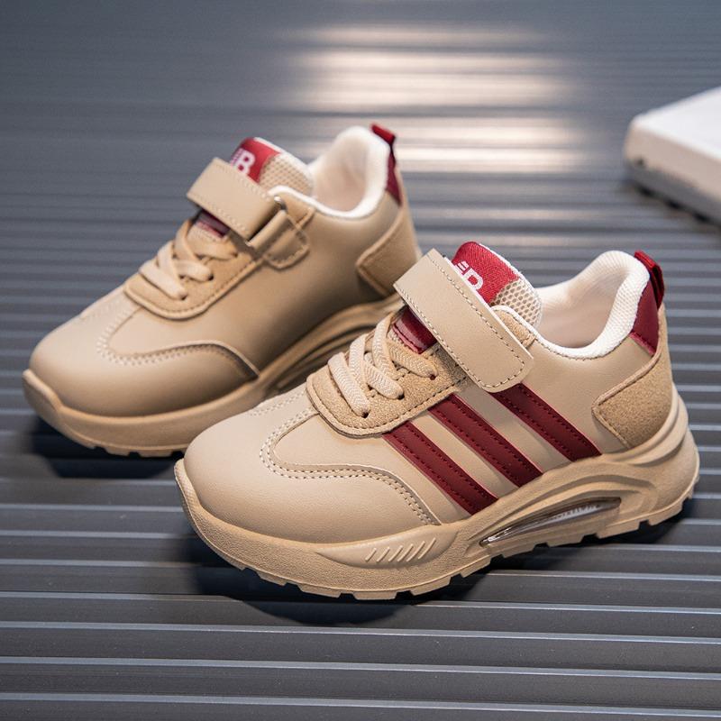 

Кроссовки Hornet Boy Leather Осень-зима Новые детские кроссовки Little Girl Plus Cashmere Forrest Gump Shoes 26 хаки