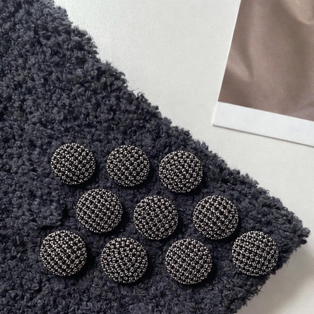 

Black Gold Shirt Buttons DIY Clothing Buttons Woven Metal Buttons Clothing Accessories Black-15MM