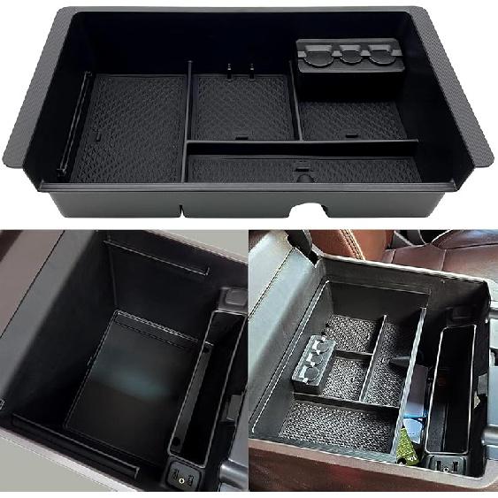 JOJOMARK Center Console Organizer Tray Compatible With 2014-2018 GMC Sierra Accessories, (2015-) Yukon/Chevy Tahoe Silverado Suburban, Armrest