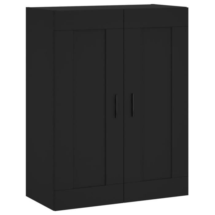 VidaXL Armoire murale noir 69,5x34x90 cm bois d'ingénierie 830397