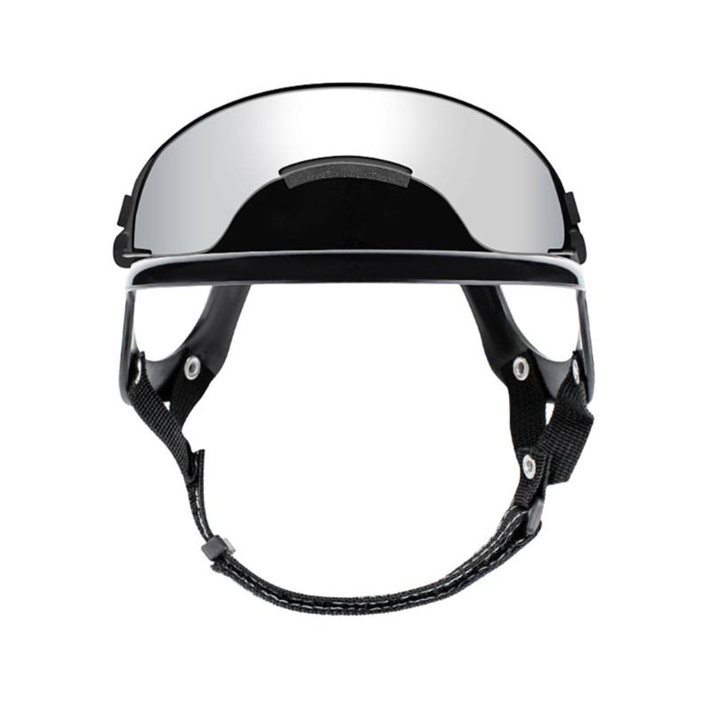 Wygodny Zestaw Kasku i Gogli Sportowych dla Psa z Amortyzacją Wstrząsów, Łatwy do Noszenia, do Aktywności na Świeżym Powietrzu, Wspinaczki Górskiej