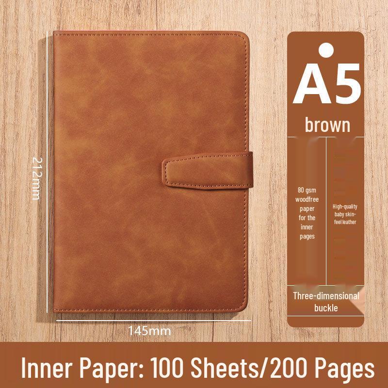 Custom Logo A5 High-End Office Notebook with Premium Cover and Inner Pages