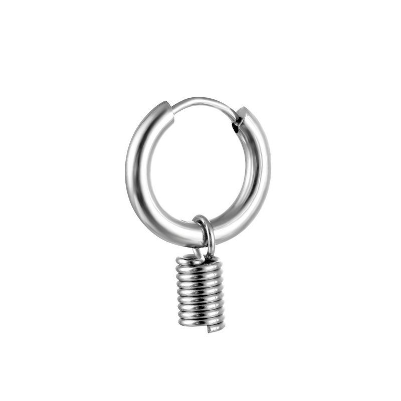 

Серьги-кольца в стиле панк с кристаллами, круглые геометрические серьги из нержавеющей стали, подарок для друзей, женщин и мужчин, винтажные ювелирные изделия в виде рок-черепа