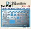 Dan Models Biological and Radiation Hazard Warning Etched Stencils for Hobby Painting Tools DAN35521 1/35 & 1/32 (Scenery)