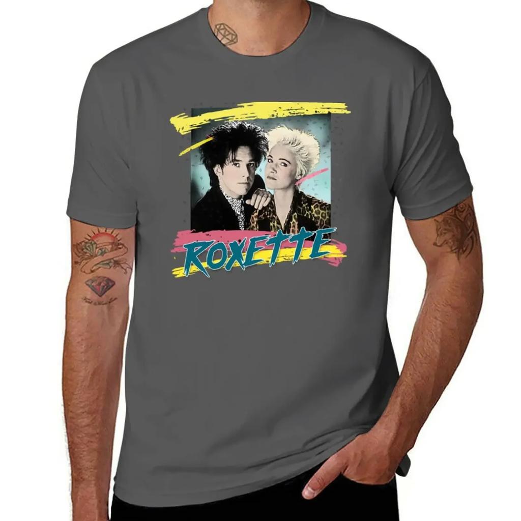 Roxette T-Shirt hippie clothes plain funny t shirts for men