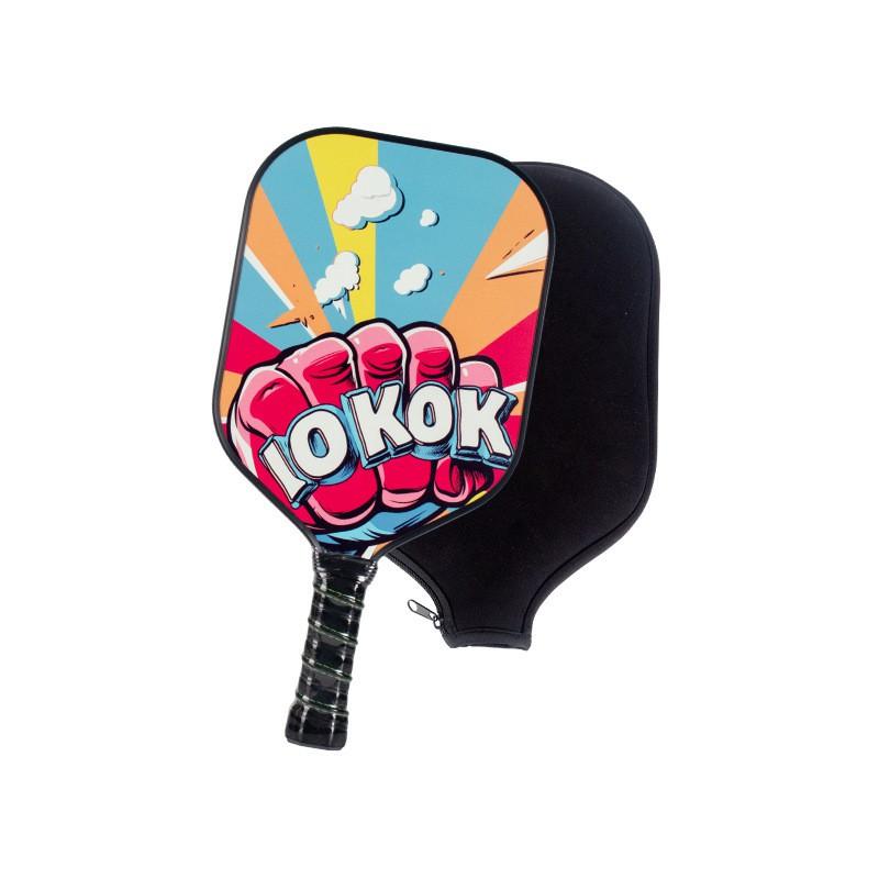 Pickleball Paddle With PP Honeycomb Core Fiberglass Face Lightweight Tournament Ready