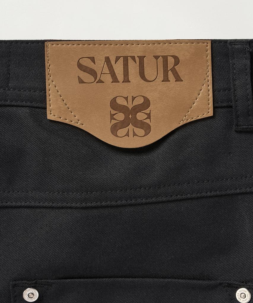 Seteo Cotton Carpenter Work Pants Black