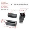 Sliding Sleeve Isolation Sleeve Variable Diameter Square Tube Sleeve Adjustable Gym Equipment Sleeve Protector Tool