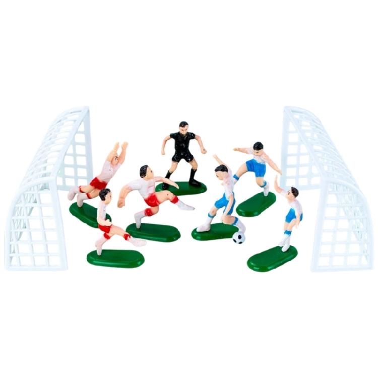Boys Birthday Party Cake Toppers Football Inspired Decorations Durable Food Safe Plastic Materials Display Ornament