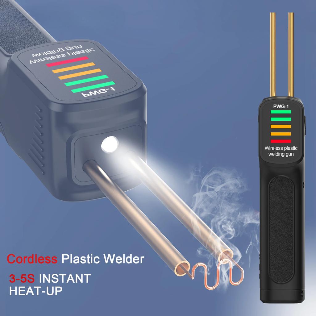 Cordless Plastic Welder Car Bumper Repair Welding Machine 2500mAh Battery Hot Stapler USB Rechargeable Plastic Welder Gun