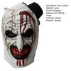 Halloween Clown Face Cushion Latex Soft Blood Terrifier Costume Prop Adult Scary Face Cushion Cosplay Party Accessories