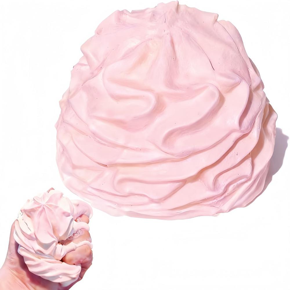 Hand Relax Cream Roll Squeeze Toy Slow Rebound Cake Slow Rising Toy Push Bubble Roll Toy Anxiety розовый