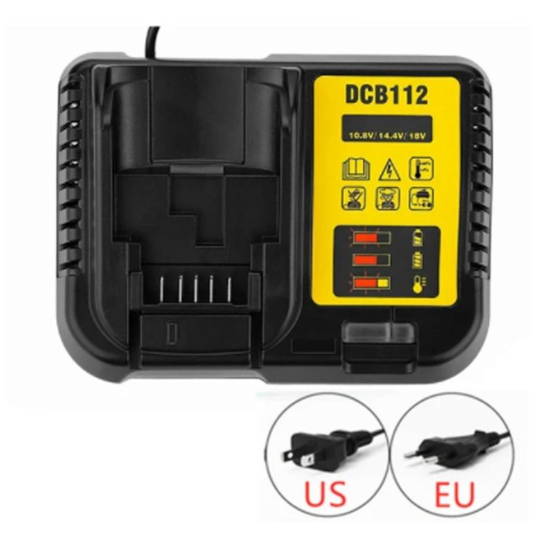Professional Power Chargers For 12V-20V Lithiums Batteries Auto Voltages Adjustment Heat Dissipation Charging Adapter