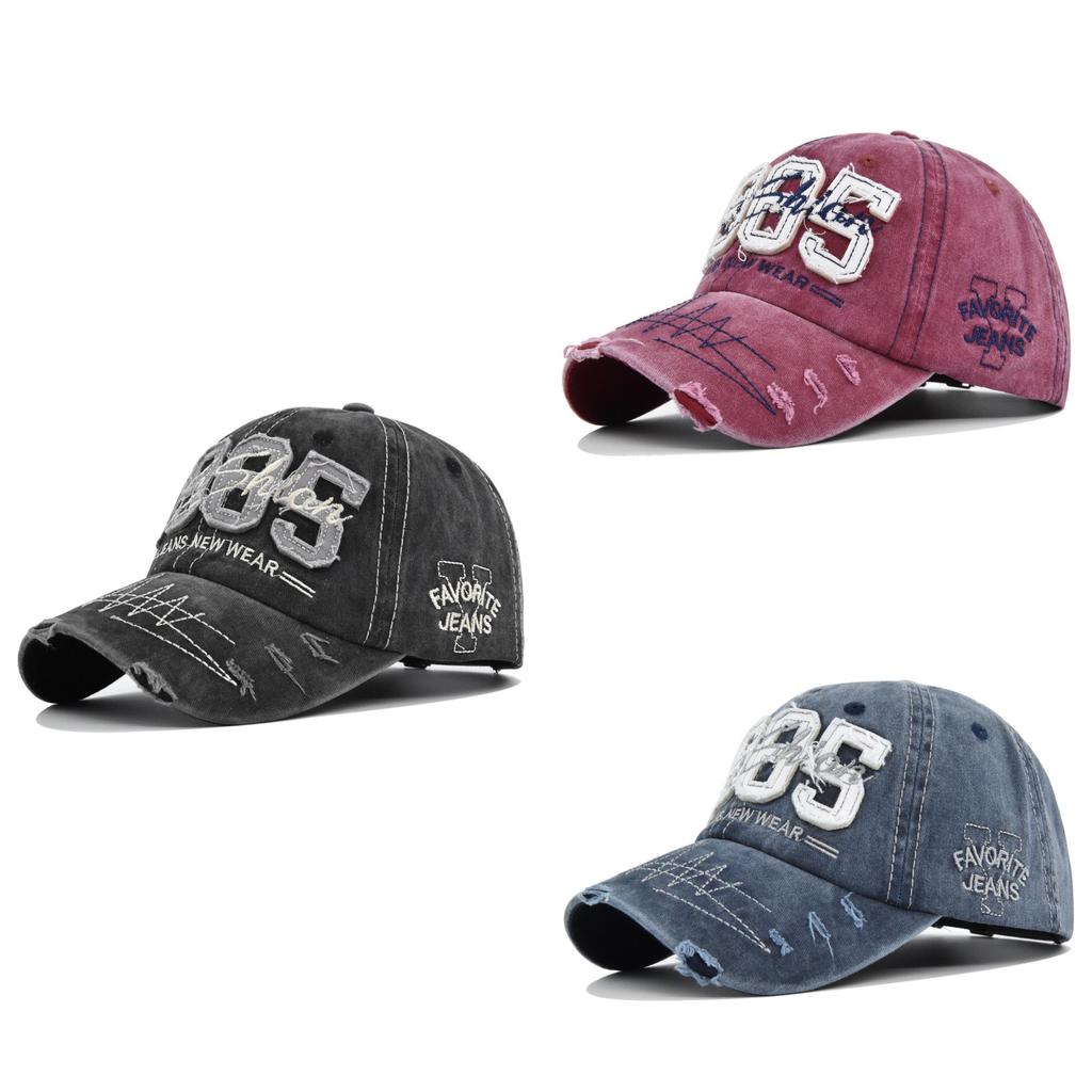 Vintage bestickte Baseballkappe mit Patchwork-Buchstabenstickerei Verstellbare Baumwollkappe Lässiger Stil