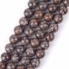 Natural Stone Coffee Jasper Natural Spacer Loose Bead for Jewelry Making DIY Bracelet Accessories ( Pick Size 4 6 8 10 Mm )
