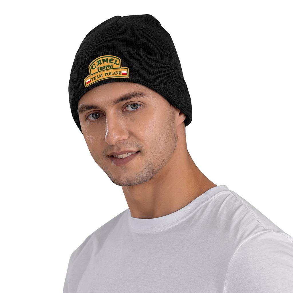 Camel Trophy Warme Strickmütze Winter Strickmütze Beanie Mütze Skullies Beanies Hip Hop Kappen für Unisex